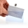 Ecuson rigid Office box, vertical, transparent, cu clip rotativ, 98x60 mm